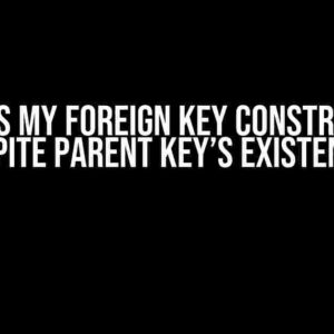 Why does my FOREIGN KEY constraint fail despite parent key’s existence?